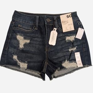 SO Women's Jean Shorts - Dark Blue